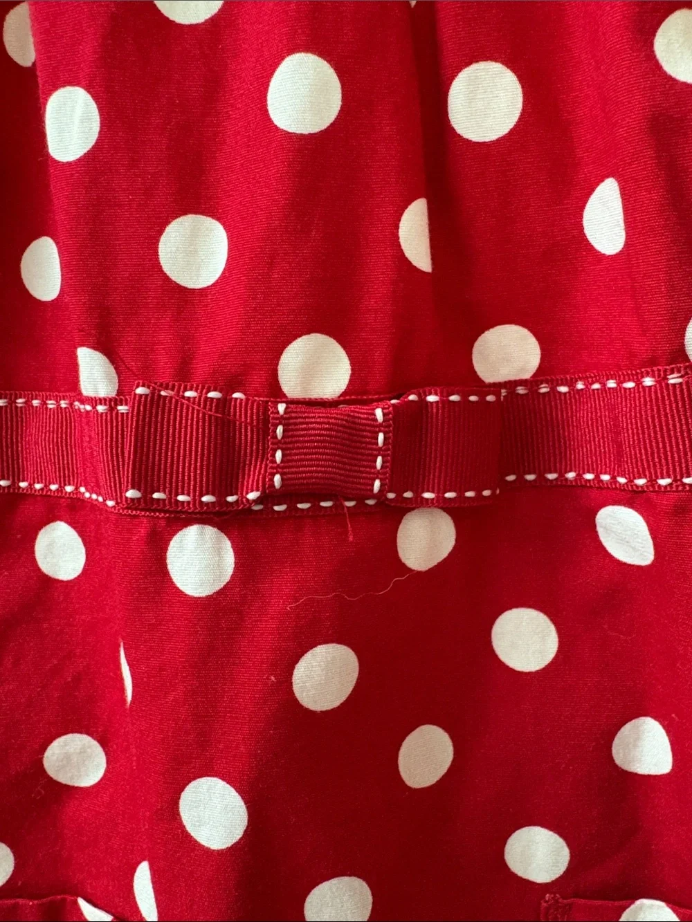 Gymboree Red and White Polka Dot Halter Dress with Ruffle Hem